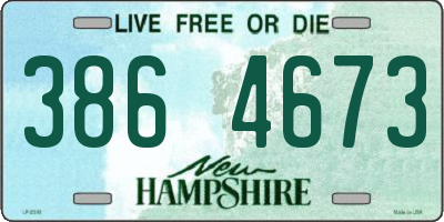 NH license plate 3864673
