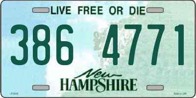 NH license plate 3864771