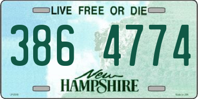 NH license plate 3864774
