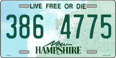 NH license plate 3864775