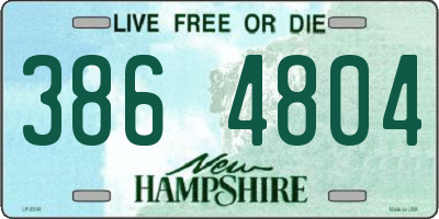 NH license plate 3864804