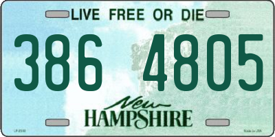 NH license plate 3864805