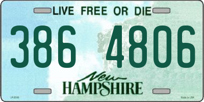 NH license plate 3864806