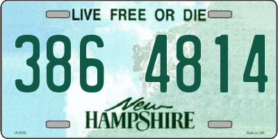 NH license plate 3864814