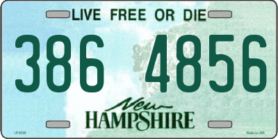 NH license plate 3864856