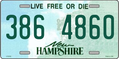 NH license plate 3864860