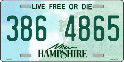 NH license plate 3864865
