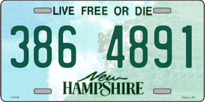 NH license plate 3864891