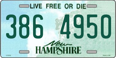 NH license plate 3864950