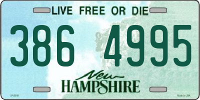 NH license plate 3864995