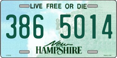 NH license plate 3865014