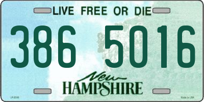 NH license plate 3865016