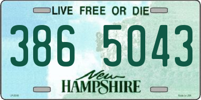 NH license plate 3865043