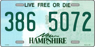 NH license plate 3865072