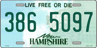 NH license plate 3865097