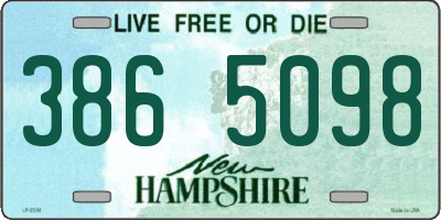 NH license plate 3865098