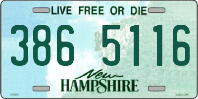 NH license plate 3865116