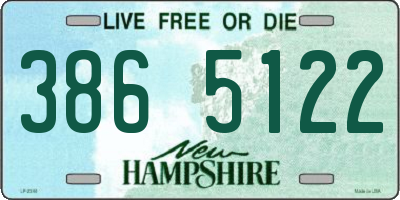 NH license plate 3865122