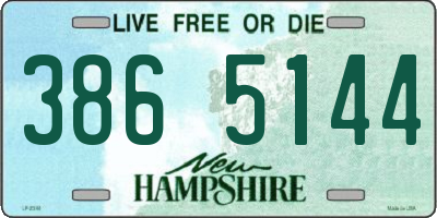 NH license plate 3865144