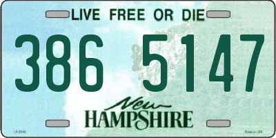 NH license plate 3865147