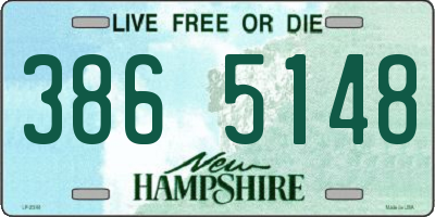 NH license plate 3865148