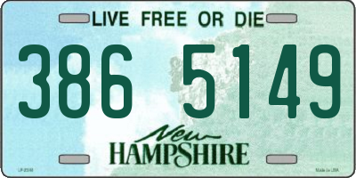 NH license plate 3865149