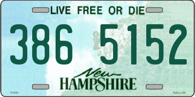 NH license plate 3865152