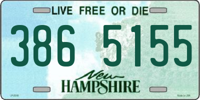 NH license plate 3865155