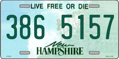 NH license plate 3865157