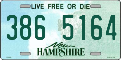 NH license plate 3865164