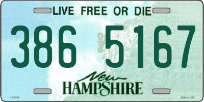 NH license plate 3865167