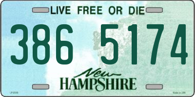 NH license plate 3865174