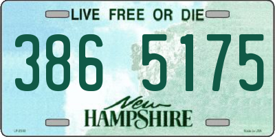 NH license plate 3865175