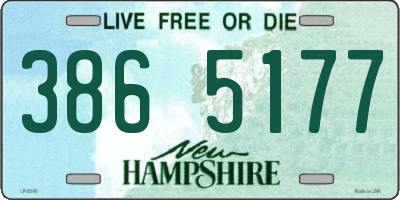 NH license plate 3865177