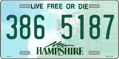 NH license plate 3865187