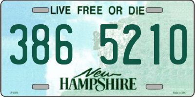 NH license plate 3865210