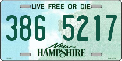 NH license plate 3865217