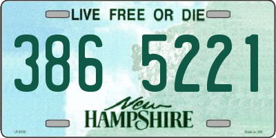 NH license plate 3865221