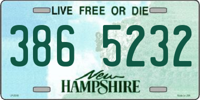 NH license plate 3865232