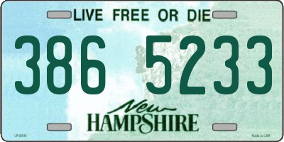 NH license plate 3865233