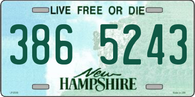 NH license plate 3865243
