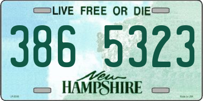 NH license plate 3865323