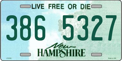 NH license plate 3865327