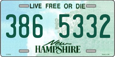 NH license plate 3865332