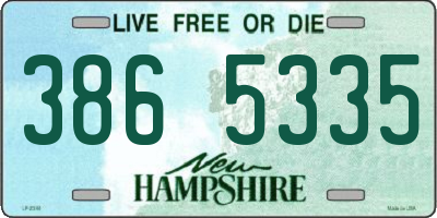 NH license plate 3865335