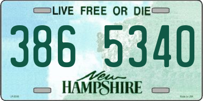NH license plate 3865340