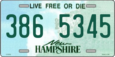 NH license plate 3865345