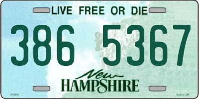 NH license plate 3865367