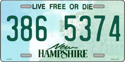 NH license plate 3865374