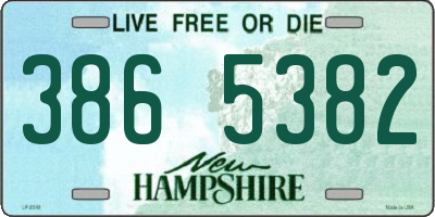 NH license plate 3865382